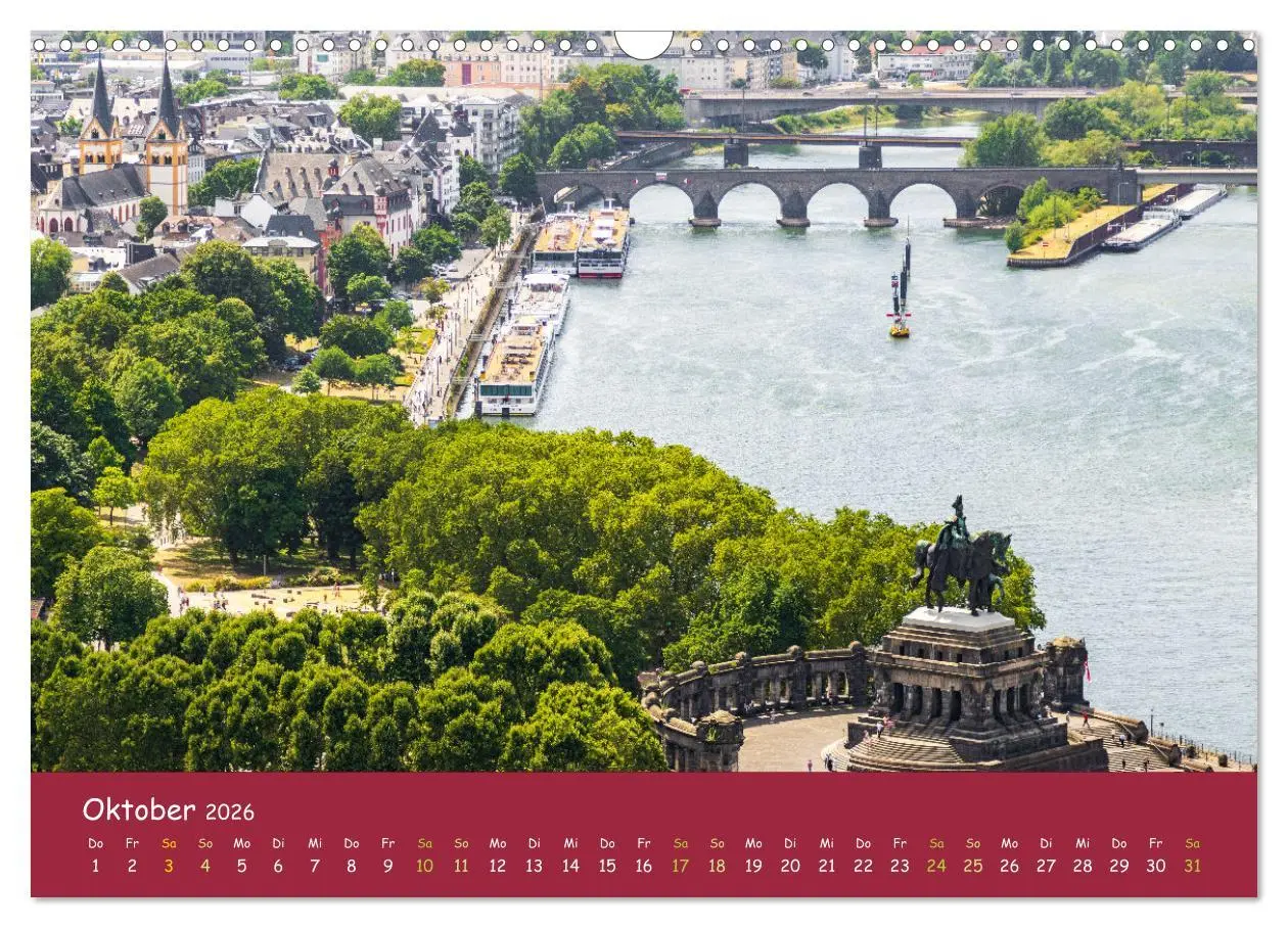 Bild: 9783457504215 | Eine Kreuzfahrt auf dem Rhein (Wandkalender 2026 DIN A3 quer),...