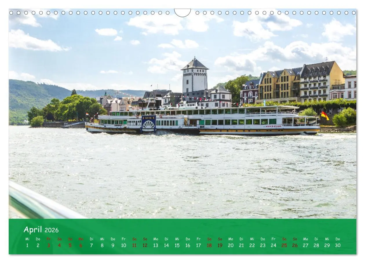 Bild: 9783457504215 | Eine Kreuzfahrt auf dem Rhein (Wandkalender 2026 DIN A3 quer),...