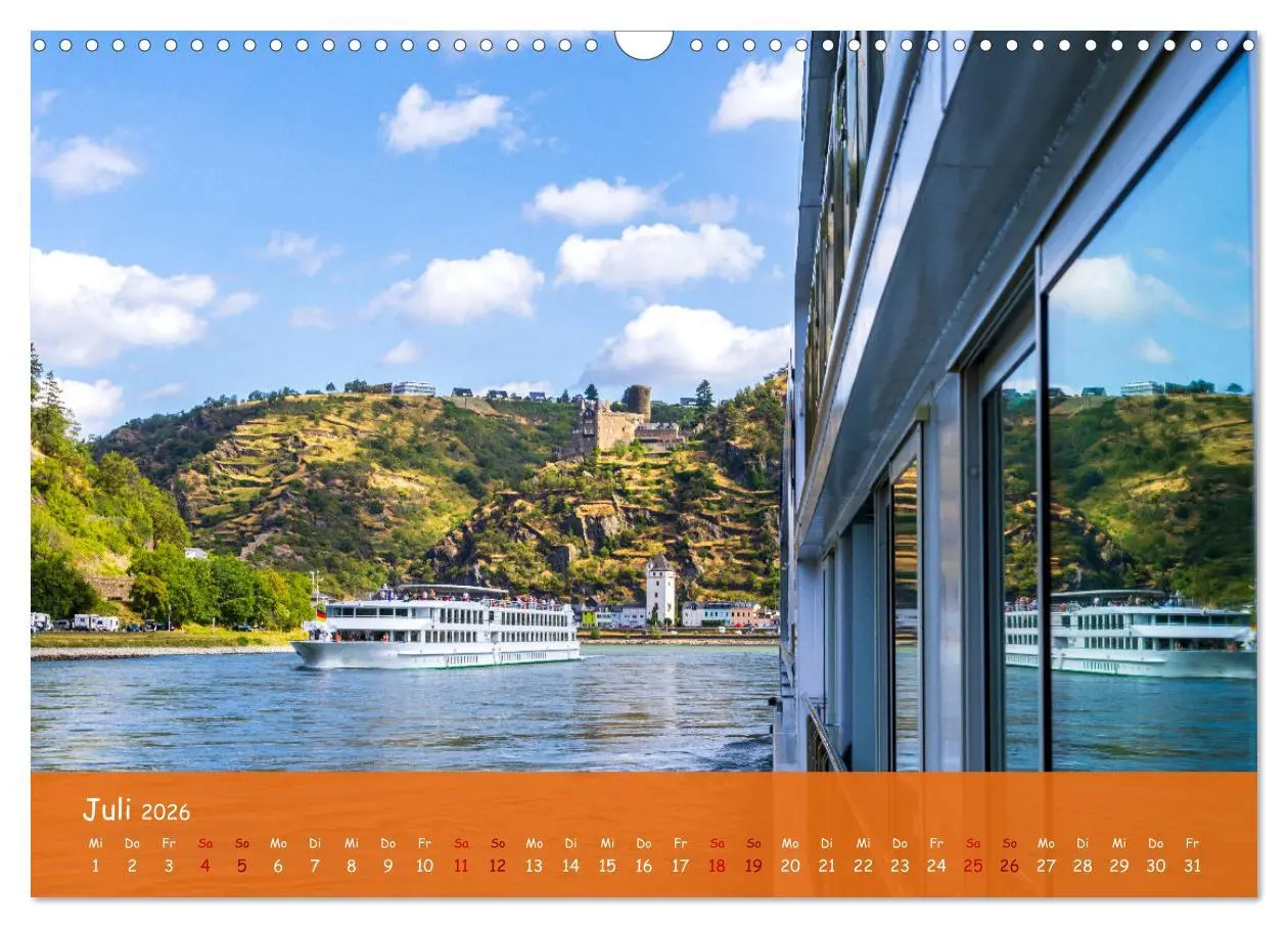 Bild: 9783457504215 | Eine Kreuzfahrt auf dem Rhein (Wandkalender 2026 DIN A3 quer),...