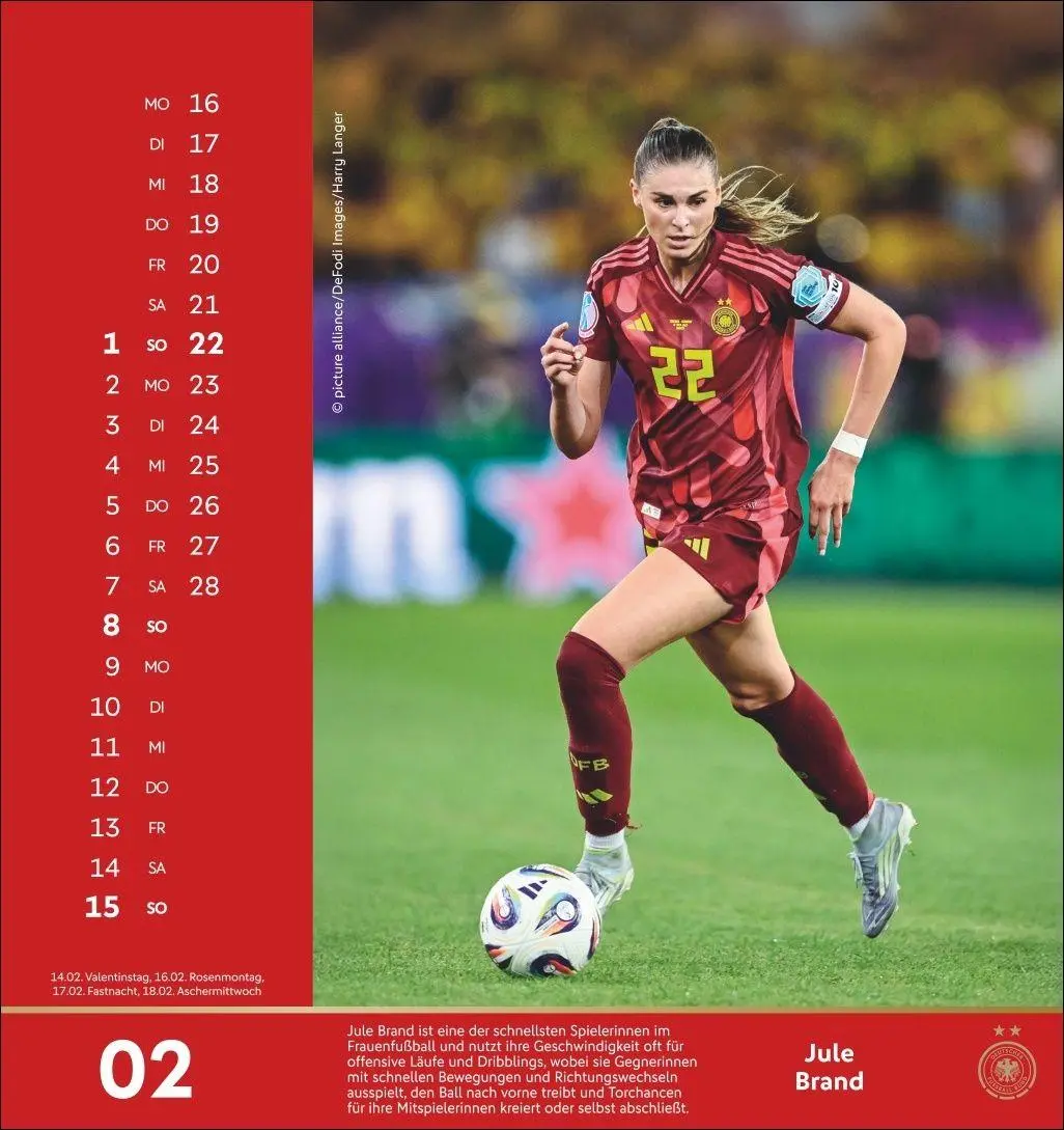 Bild: 9783756414215 | DFB Frauen Postkartenkalender 2026 | Kalender | 13 S. | Deutsch | 2026