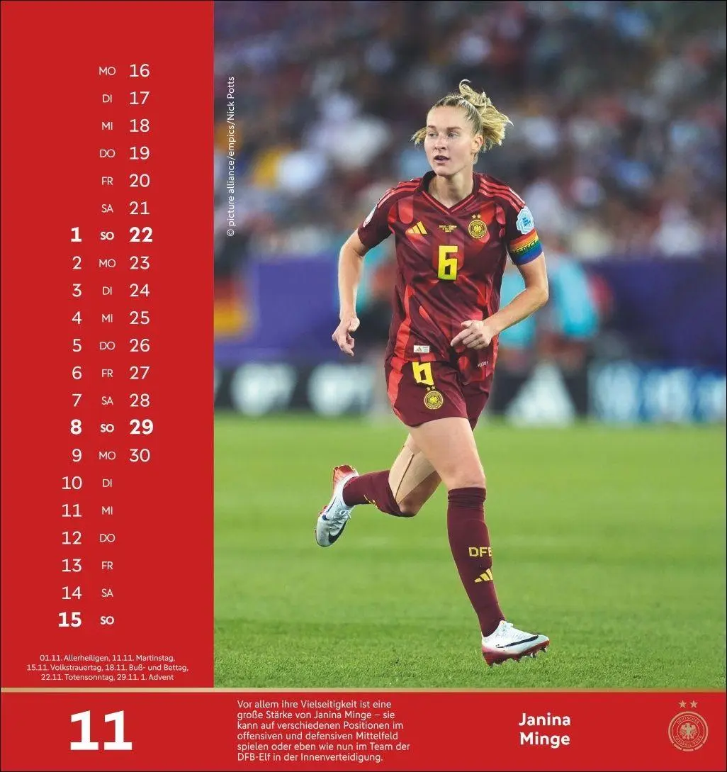 Bild: 9783756414215 | DFB Frauen Postkartenkalender 2026 | Kalender | 13 S. | Deutsch | 2026