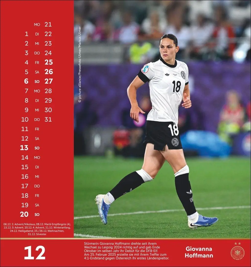 Bild: 9783756414215 | DFB Frauen Postkartenkalender 2026 | Kalender | 13 S. | Deutsch | 2026