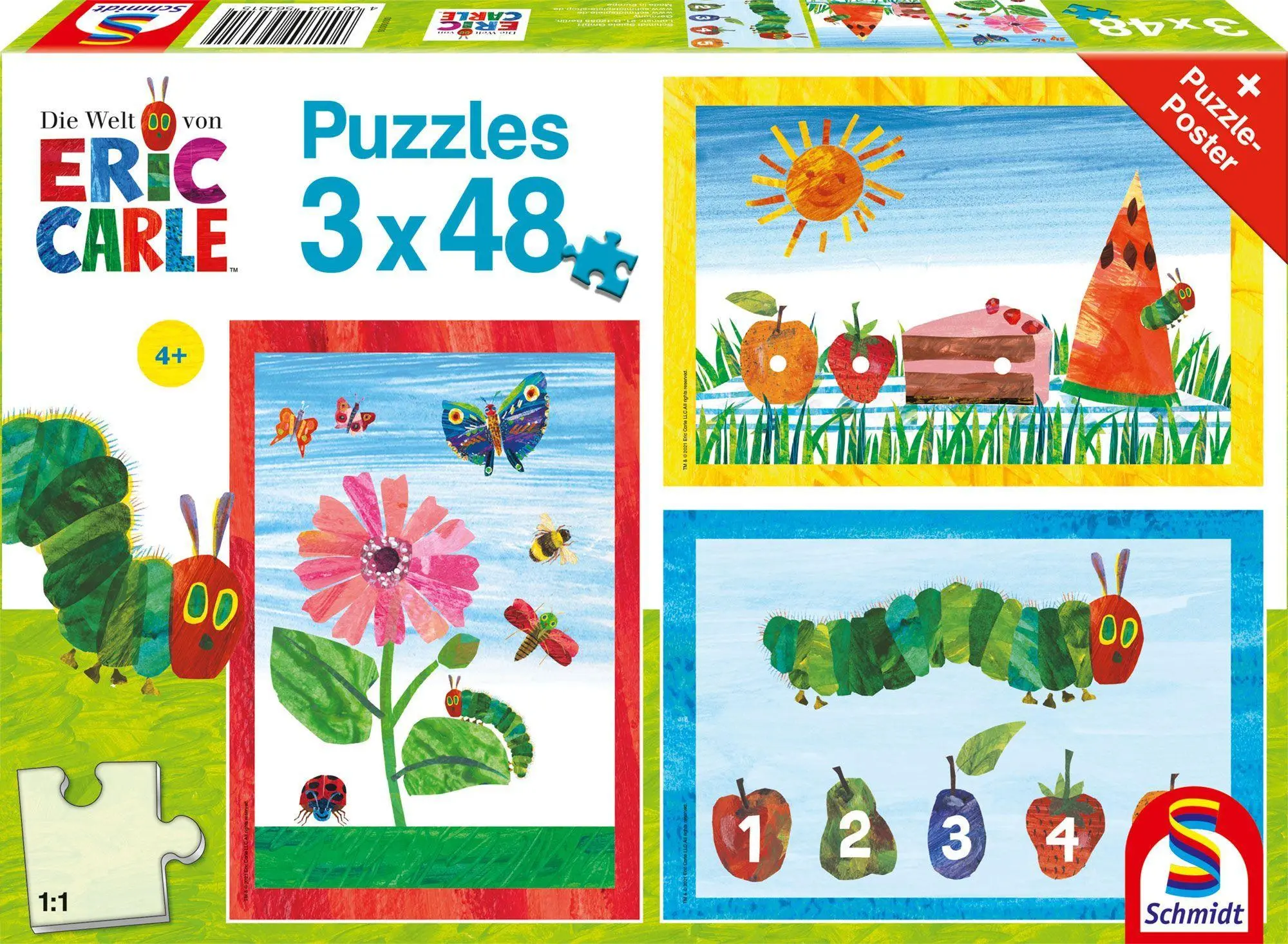 Cover: 4001504564315 | Die Welt der kleinen Raupe Nimmersatt, 3x48 Teile | Spiel | 56431