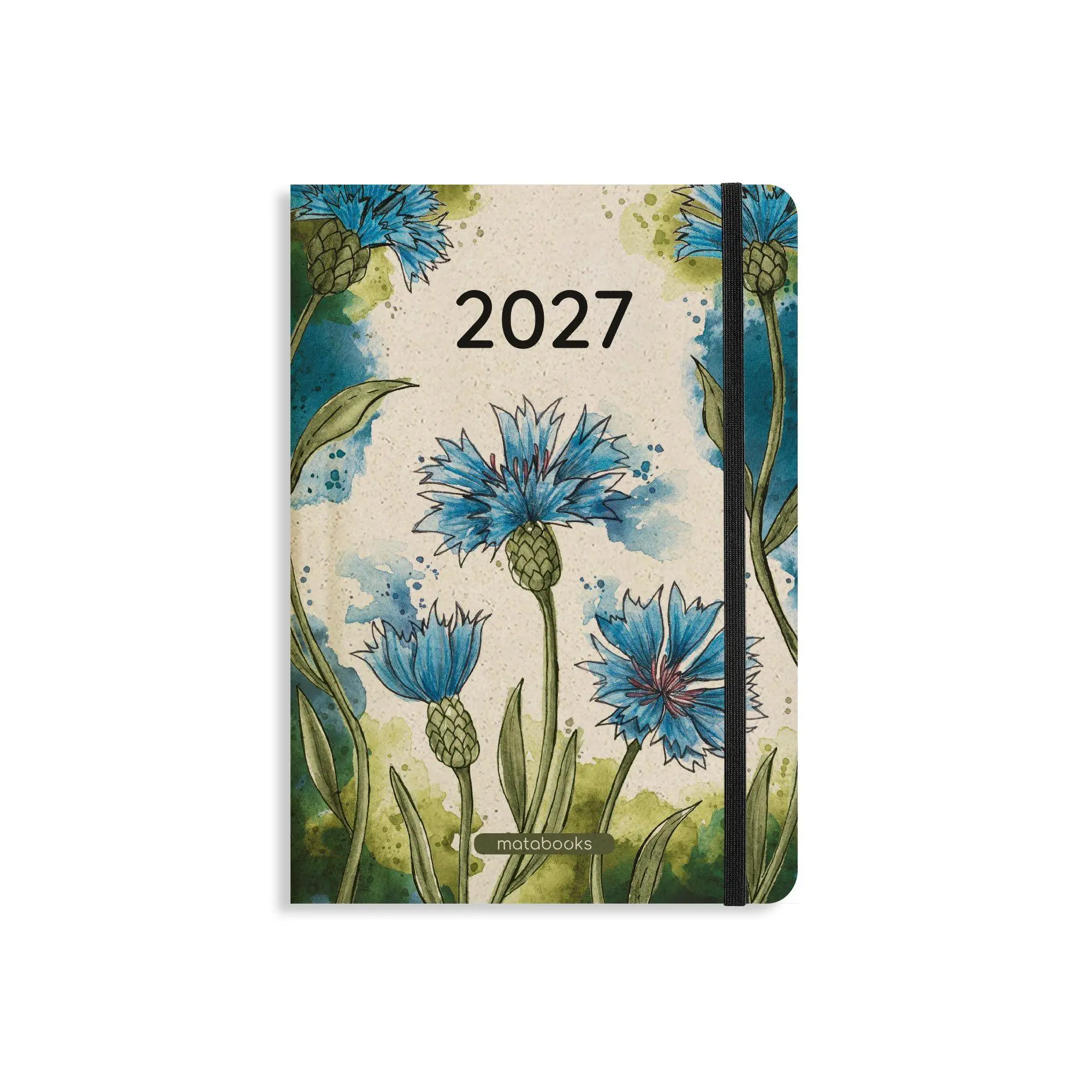 Cover: 4260626414315 | matabooks - A5 Kalender Samaya 2027 Farbe: Cornflower Blue (DE/EN)