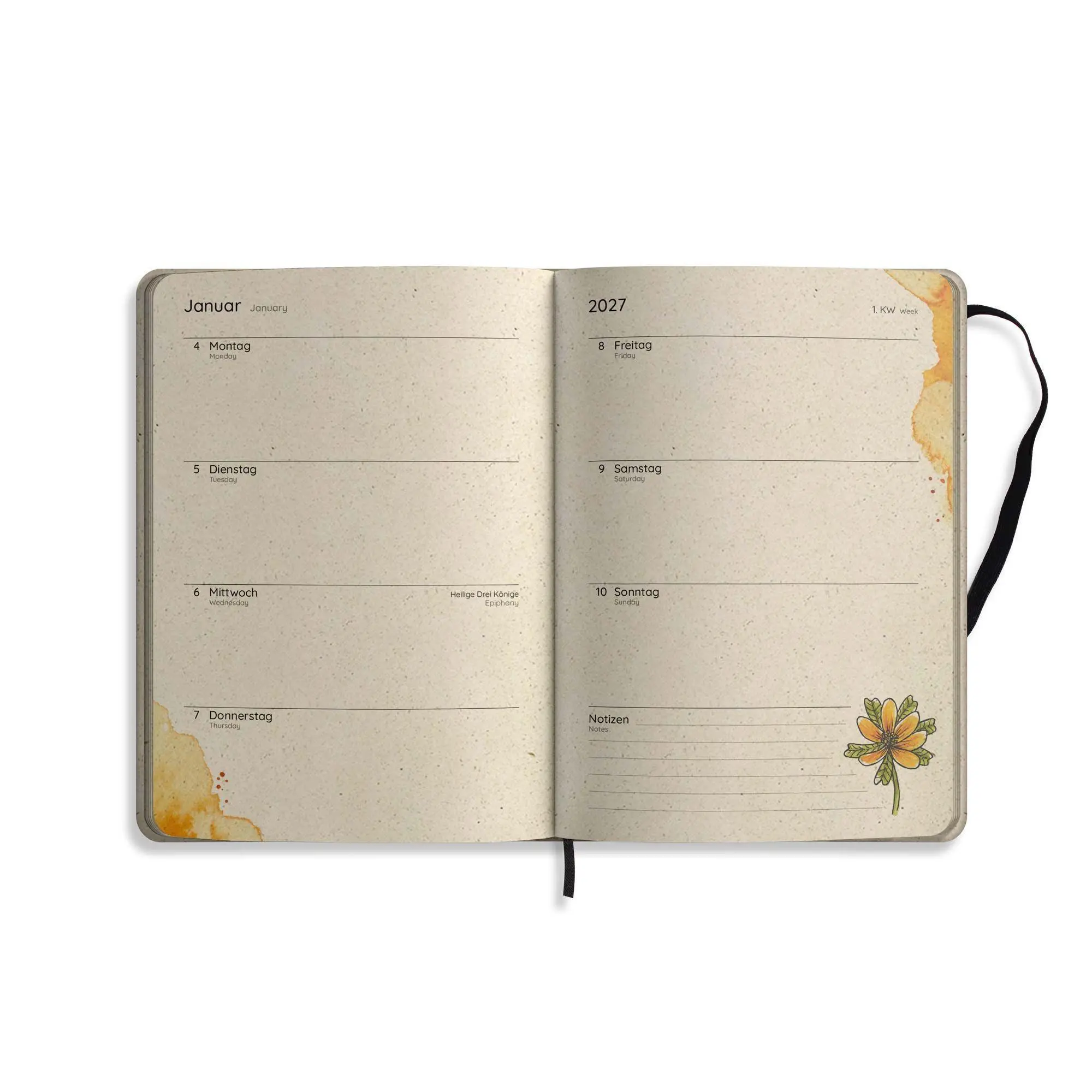 Bild: 4260626414315 | matabooks - A5 Kalender Samaya 2027 Farbe: Cornflower Blue (DE/EN)