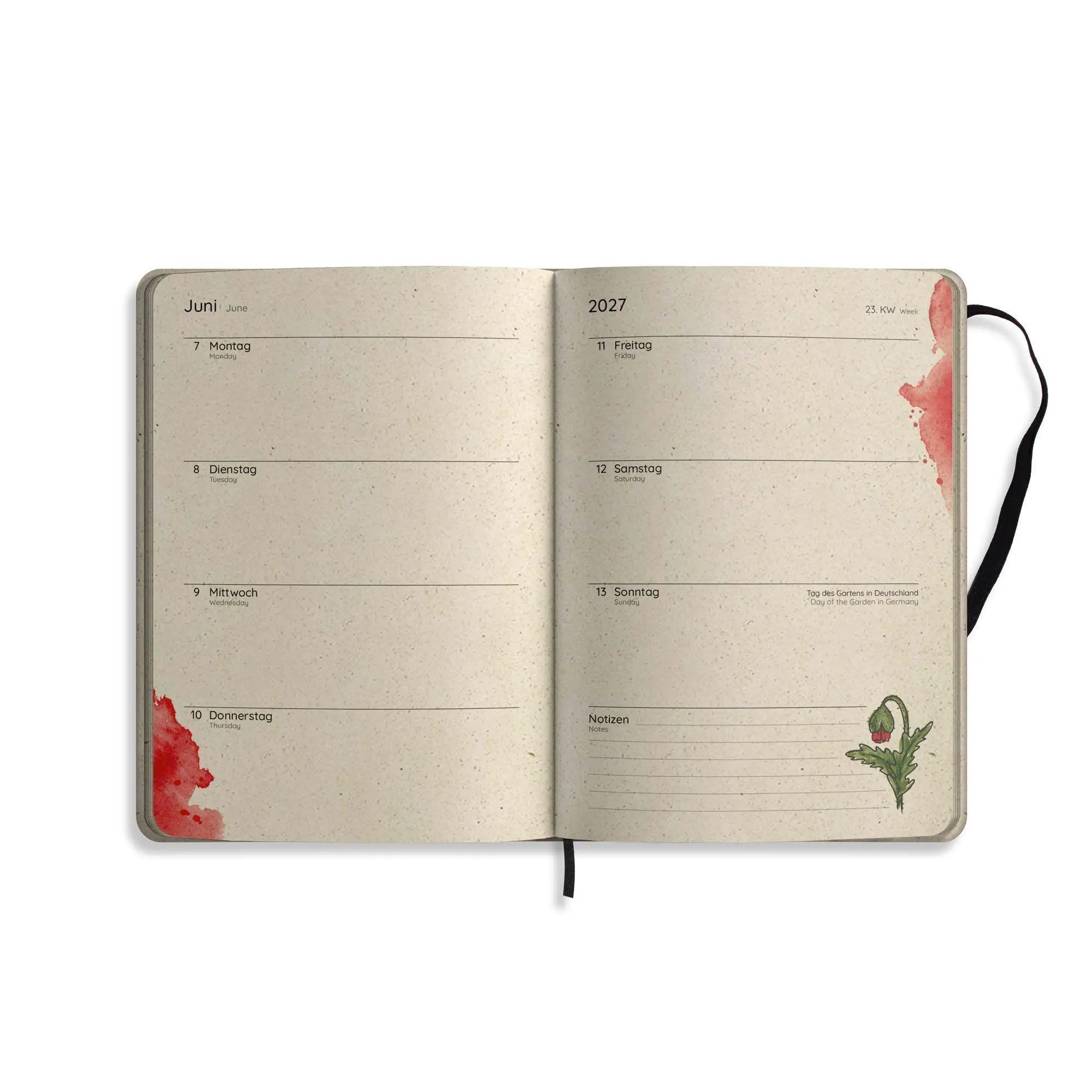 Bild: 4260626414315 | matabooks - A5 Kalender Samaya 2027 Farbe: Cornflower Blue (DE/EN)