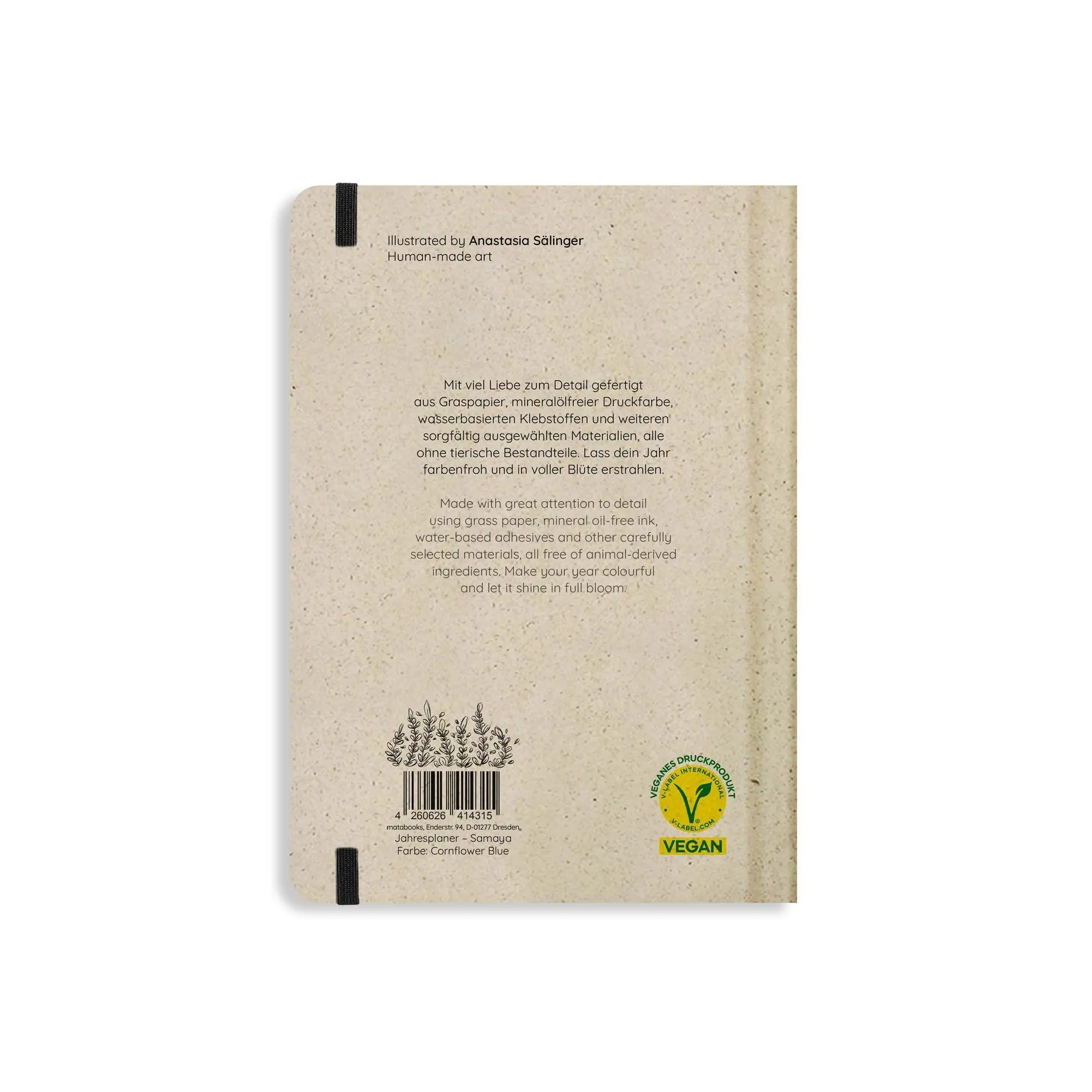 Bild: 4260626414315 | matabooks - A5 Kalender Samaya 2027 Farbe: Cornflower Blue (DE/EN)