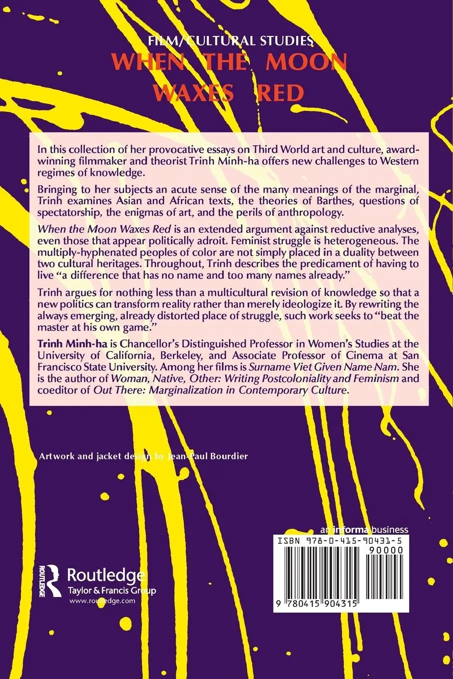Rückseite: 9780415904315 | When the Moon Waxes Red | Representation, Gender and Cultural Politics