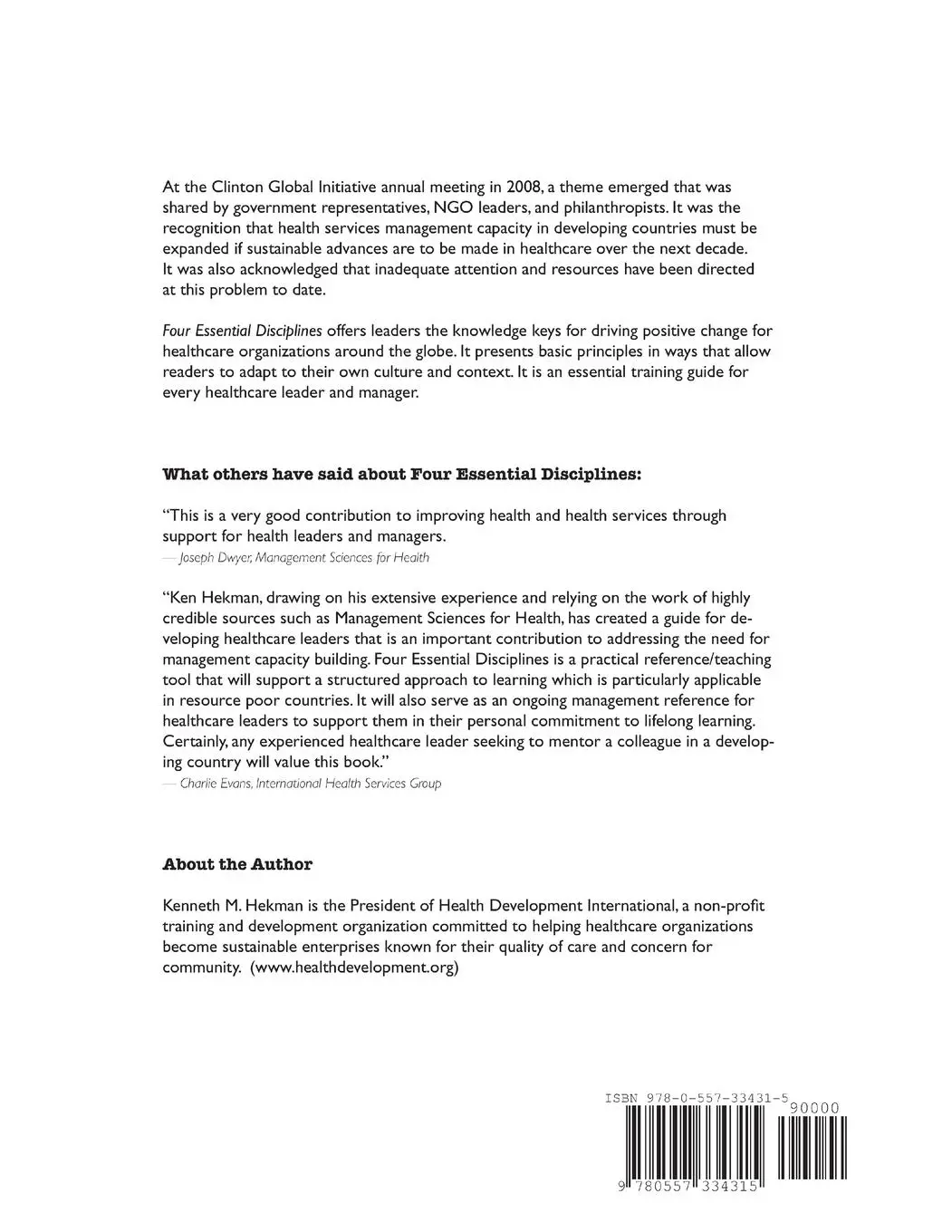 Rückseite: 9780557334315 | Four Essential Disciplines | Kenneth M. Hekman | Taschenbuch | 2010