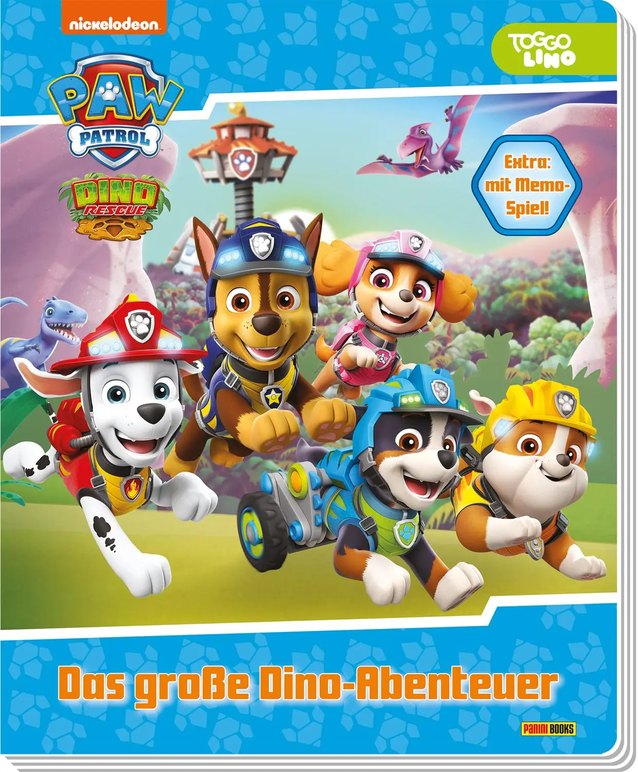 Cover: 9783833244315 | PAW Patrol: Das große Dino-Abenteuer | Pappbilderbuch mit Memo-Spiel!