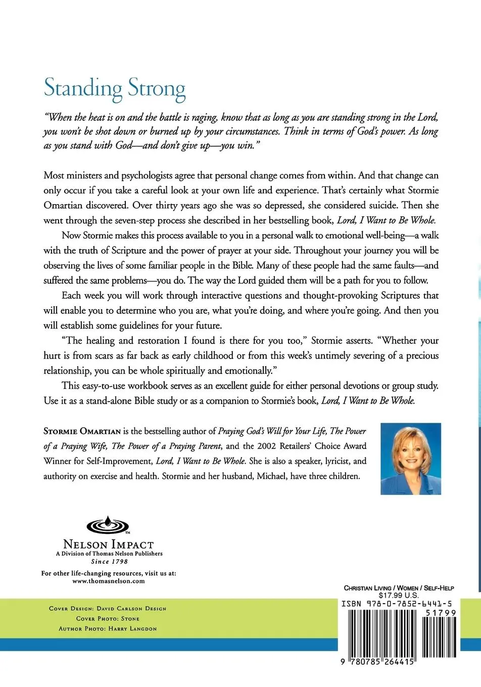 Rückseite: 9780785264415 | Lord, I Want to Be Whole Workbook and Journal | Stormie Omartian