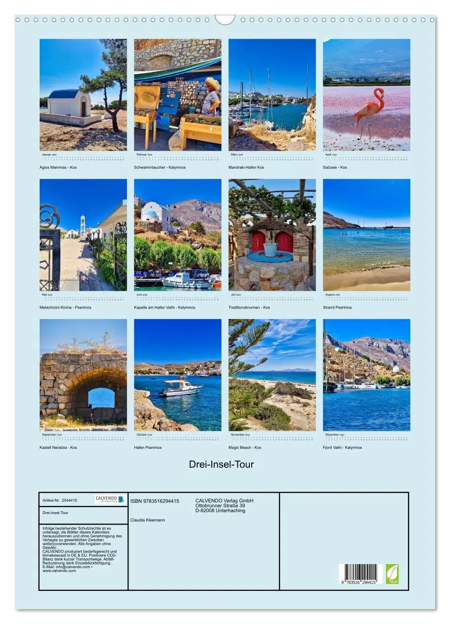 Bild: 9783516294415 | Drei-Insel-Tour (Wandkalender 2026 DIN A2 hoch), CALVENDO...