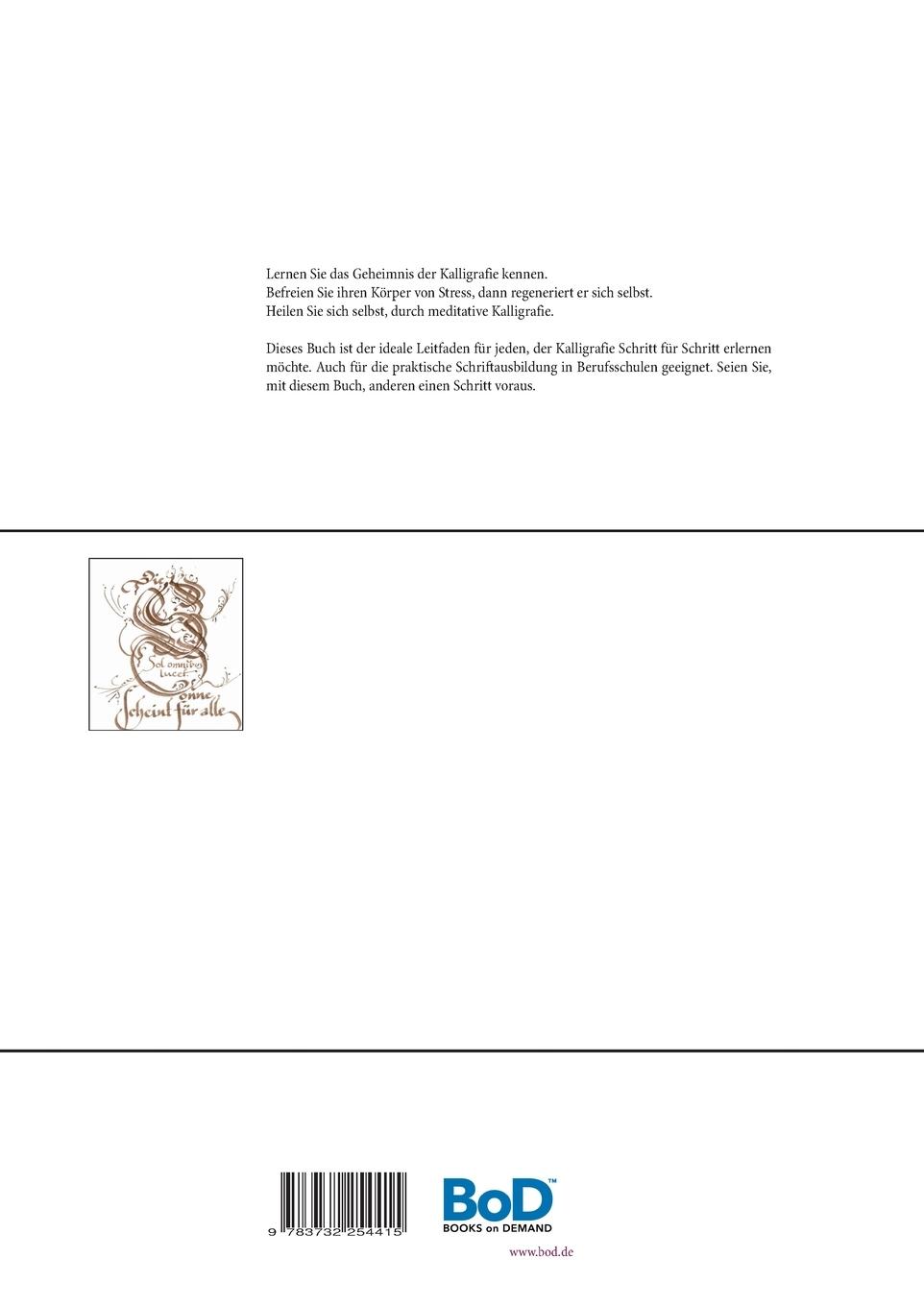 Rückseite: 9783732254415 | Meditative Kalligrafie | Workshop - Schrift | Dominik Rettig | Buch