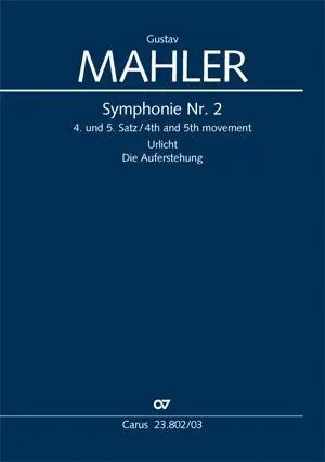 Cover: 9790007244415 | Symphonie Nr. 2 (Klavierauszug) | 4. und 5. Satz | Gustav Mahler