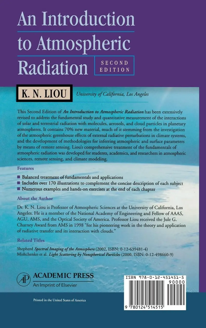 Rückseite: 9780124514515 | An Introduction to Atmospheric Radiation | Liou | Buch | Gebunden