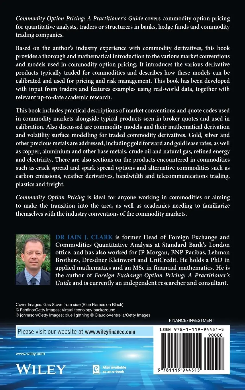 Rückseite: 9781119944515 | Commodity Option Pricing | Iain J Clark | Buch | Gebunden | Englisch