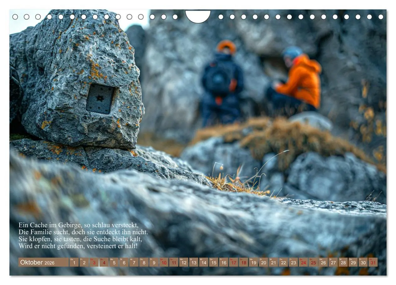Bild: 9783457334515 | Geocaching Poesie (Wandkalender 2026 DIN A4 quer), CALVENDO...