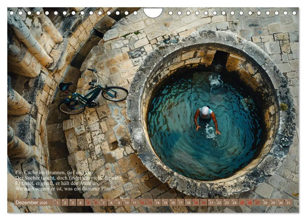 Bild: 9783457334515 | Geocaching Poesie (Wandkalender 2026 DIN A4 quer), CALVENDO...