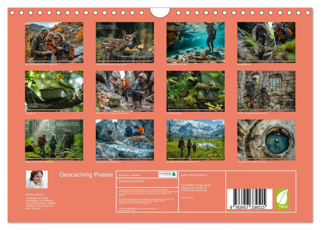 Bild: 9783457334515 | Geocaching Poesie (Wandkalender 2026 DIN A4 quer), CALVENDO...