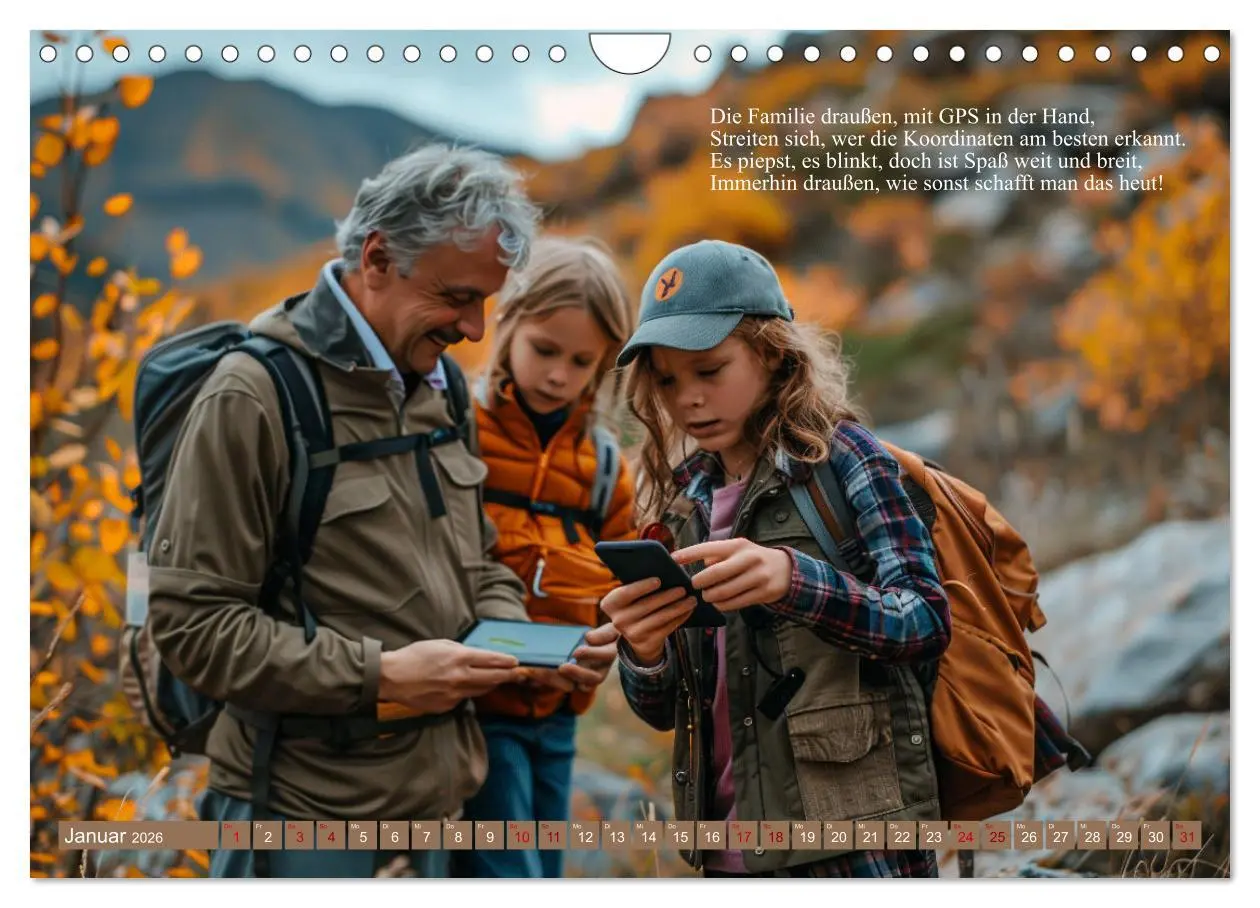 Bild: 9783457334515 | Geocaching Poesie (Wandkalender 2026 DIN A4 quer), CALVENDO...