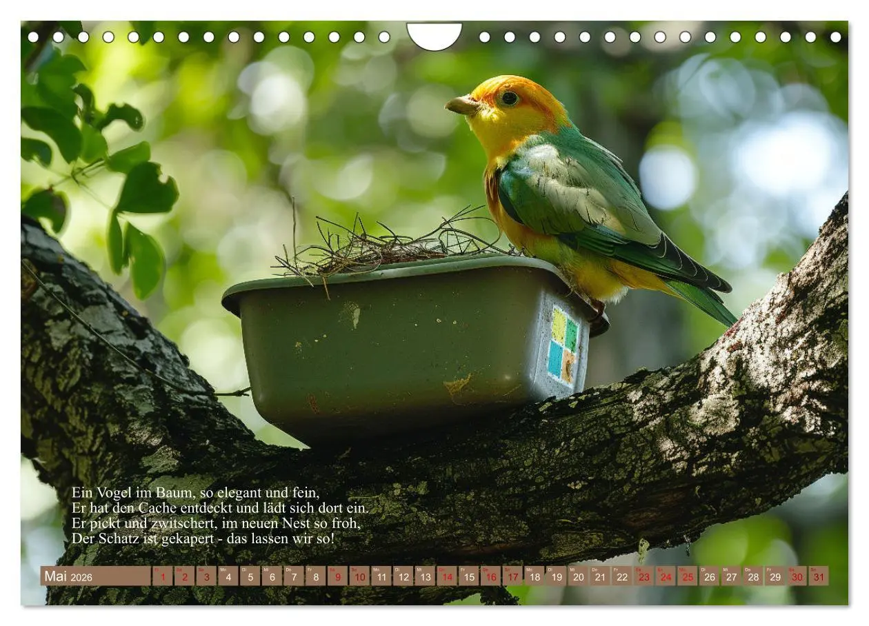 Bild: 9783457334515 | Geocaching Poesie (Wandkalender 2026 DIN A4 quer), CALVENDO...