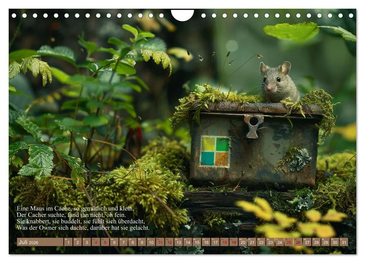 Bild: 9783457334515 | Geocaching Poesie (Wandkalender 2026 DIN A4 quer), CALVENDO...