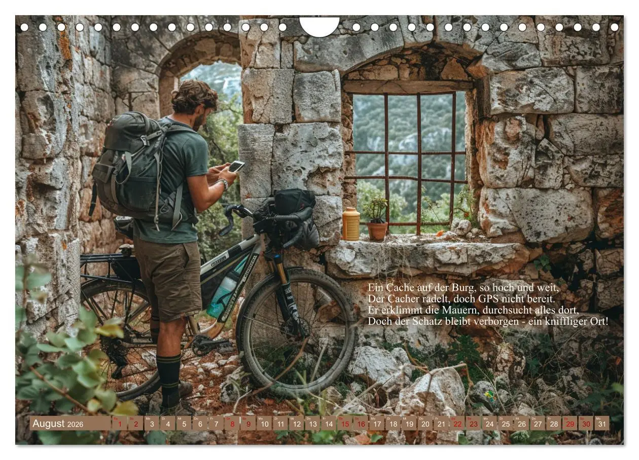 Bild: 9783457334515 | Geocaching Poesie (Wandkalender 2026 DIN A4 quer), CALVENDO...