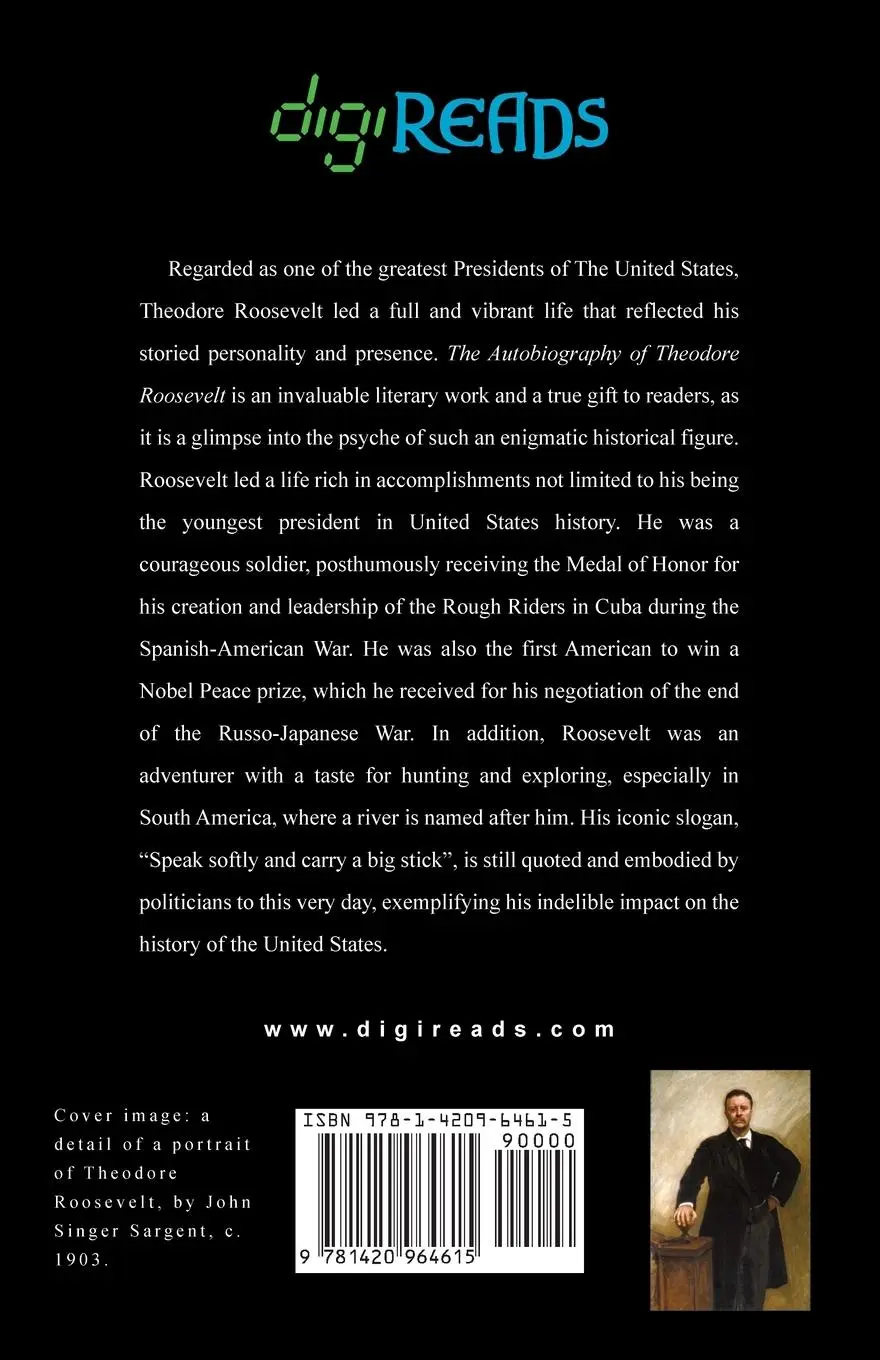 Rückseite: 9781420964615 | The Autobiography of Theodore Roosevelt | Theodore Roosevelt | Buch