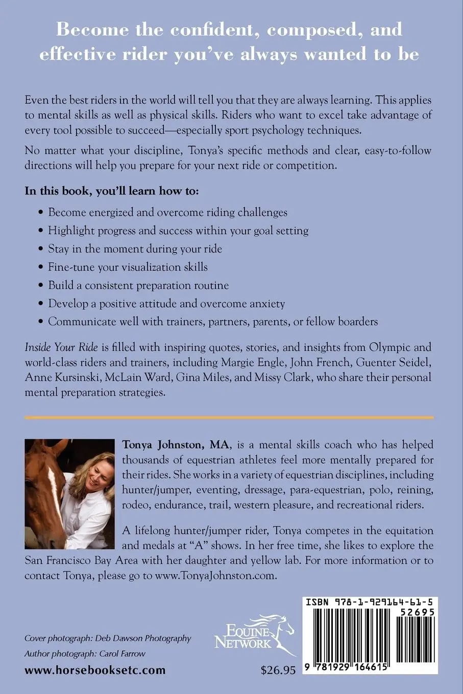 Rückseite: 9781929164615 | Inside Your Ride | Tonya Johnston | Taschenbuch | Englisch | 2012