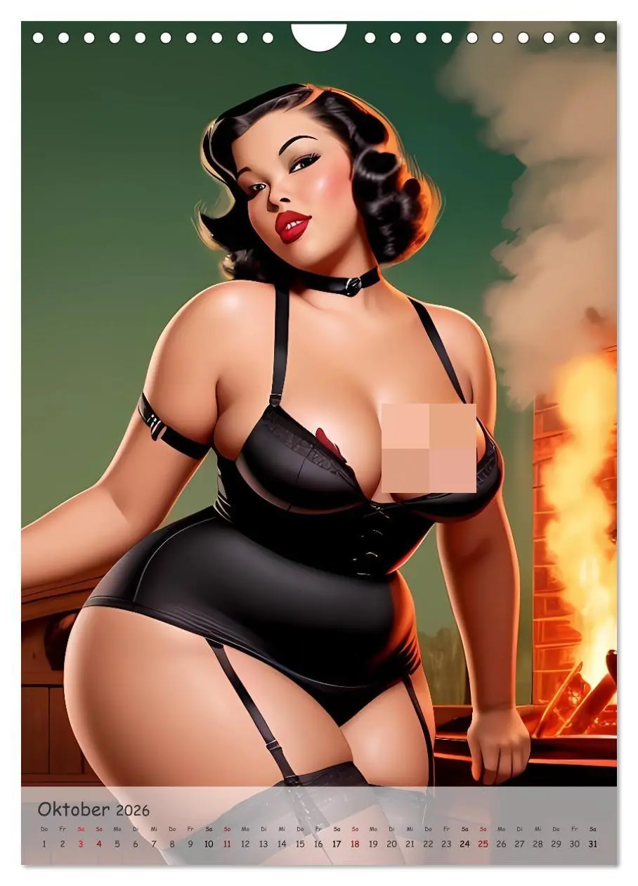 Bild: 9783516274615 | Pin-up Girls - Retro Glamour (Wandkalender 2026 DIN A4 hoch),...