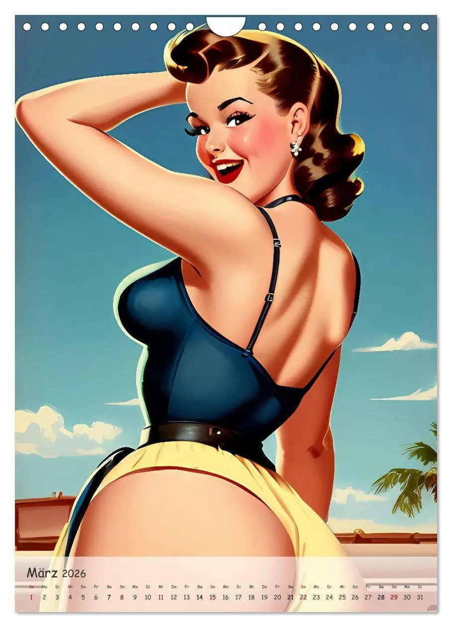 Bild: 9783516274615 | Pin-up Girls - Retro Glamour (Wandkalender 2026 DIN A4 hoch),...