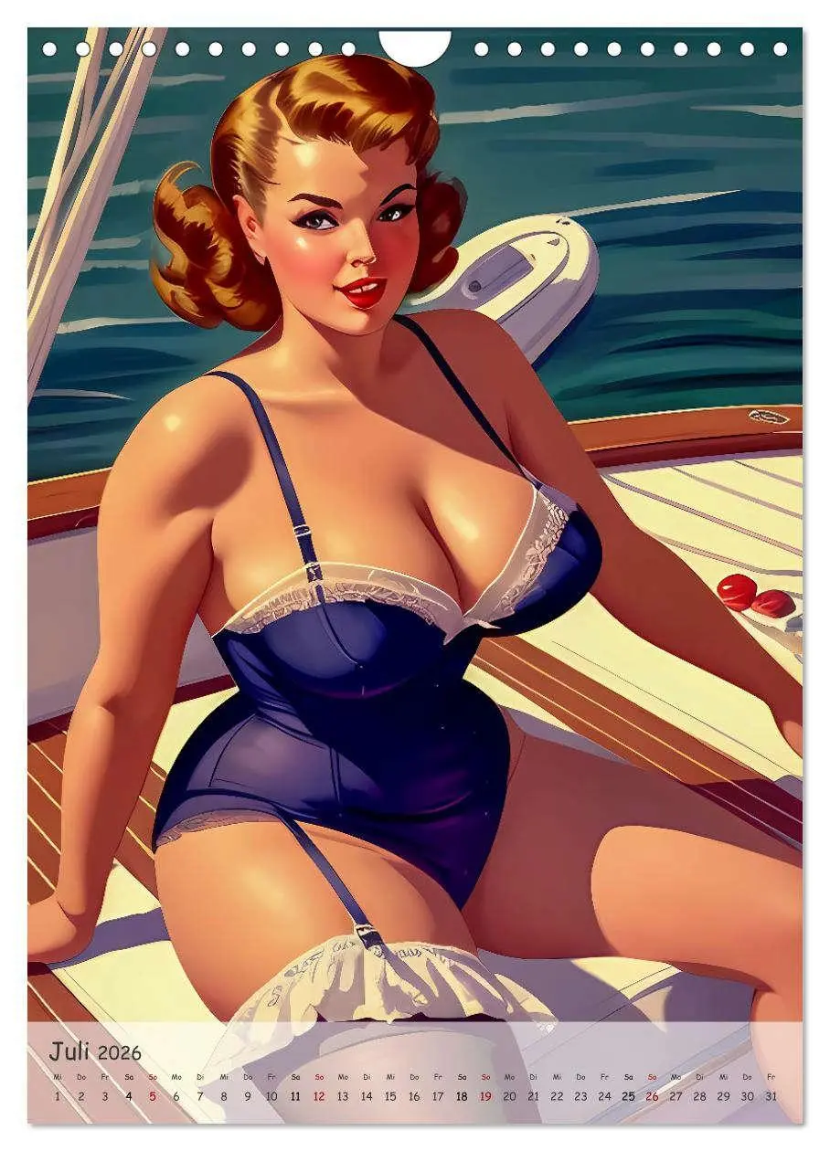 Bild: 9783516274615 | Pin-up Girls - Retro Glamour (Wandkalender 2026 DIN A4 hoch),...