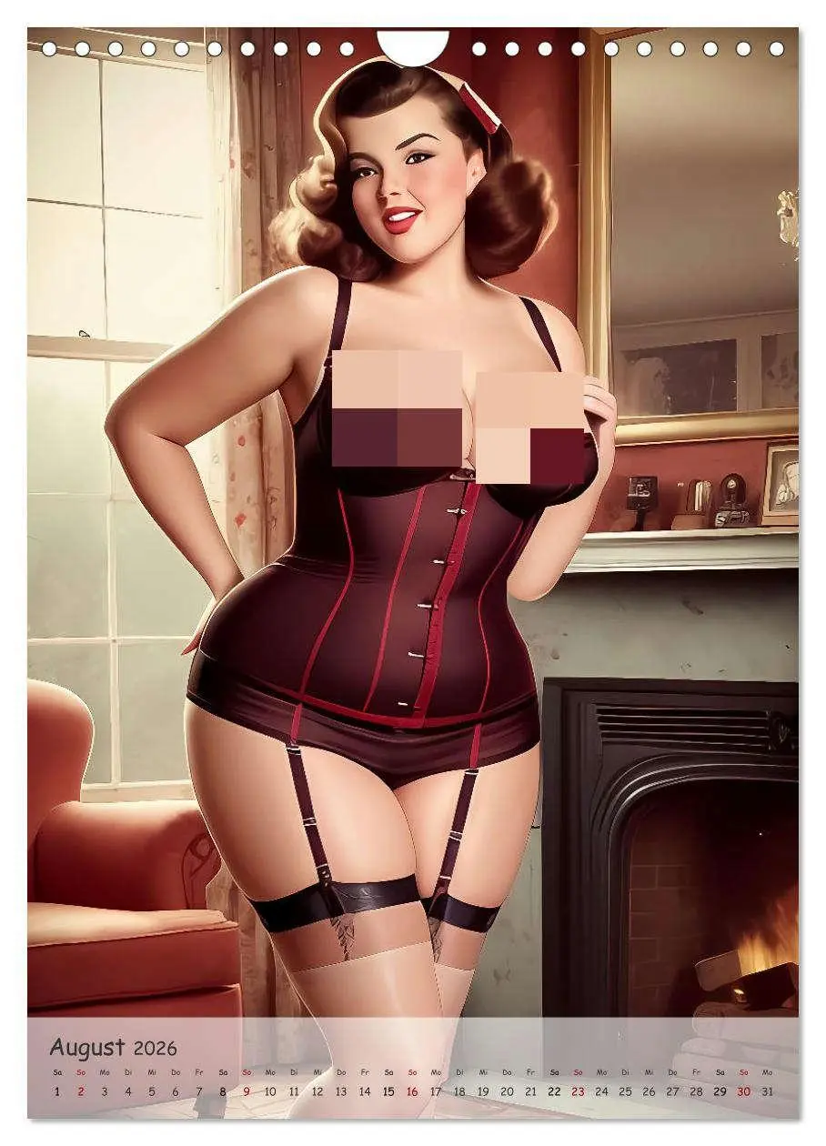 Bild: 9783516274615 | Pin-up Girls - Retro Glamour (Wandkalender 2026 DIN A4 hoch),...