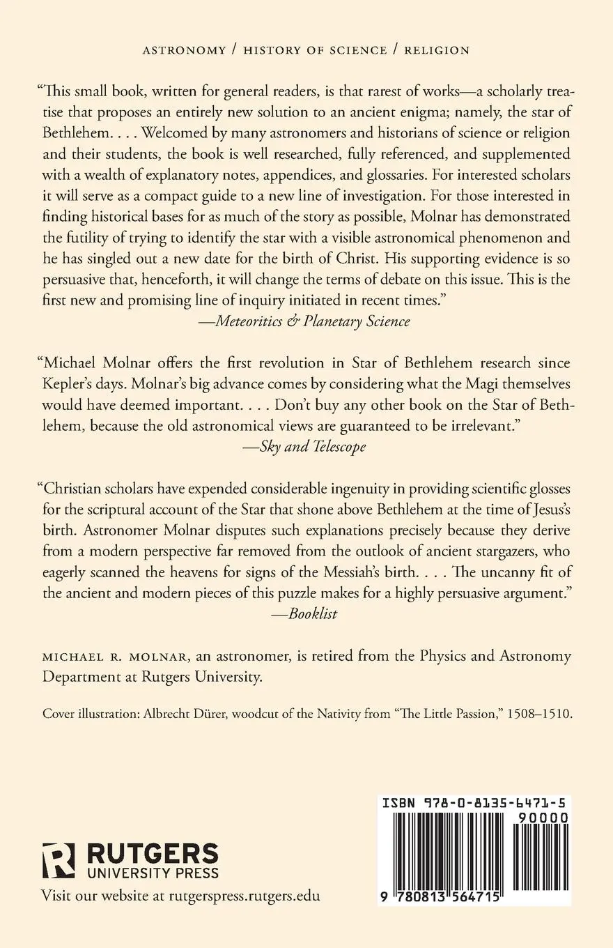 Rückseite: 9780813564715 | The Star of Bethlehem | The Legacy of the Magi | Michael R Molnar