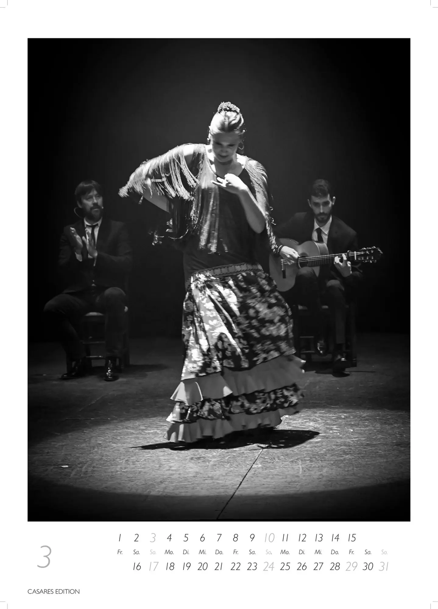 Bild: 9781835244715 | Flamenco schwarz-weiss 2026 | H. W. Schawe | Kalender | 14 S. | 2026