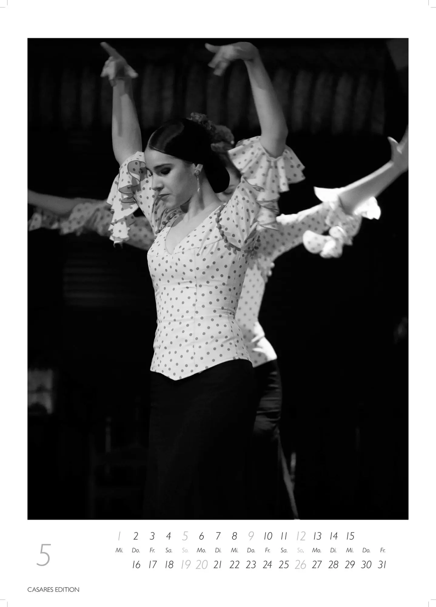 Bild: 9781835244715 | Flamenco schwarz-weiss 2026 | H. W. Schawe | Kalender | 14 S. | 2026