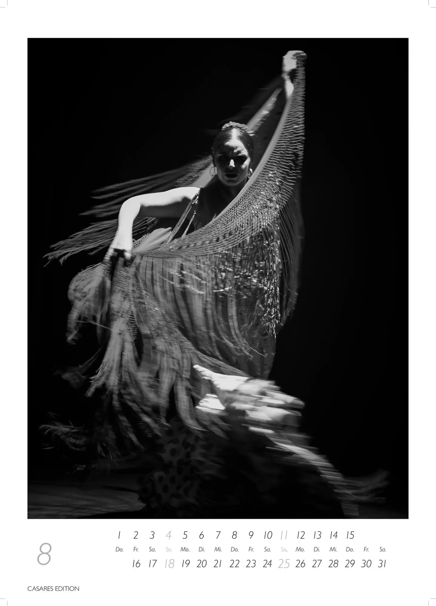 Bild: 9781835244715 | Flamenco schwarz-weiss 2026 | H. W. Schawe | Kalender | 14 S. | 2026