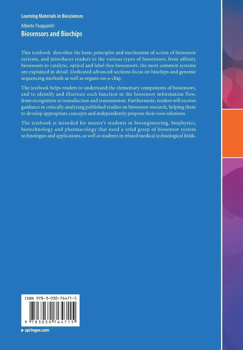 Rückseite: 9783030764715 | Biosensors and Biochips | Alberto Pasquarelli | Taschenbuch | xviii