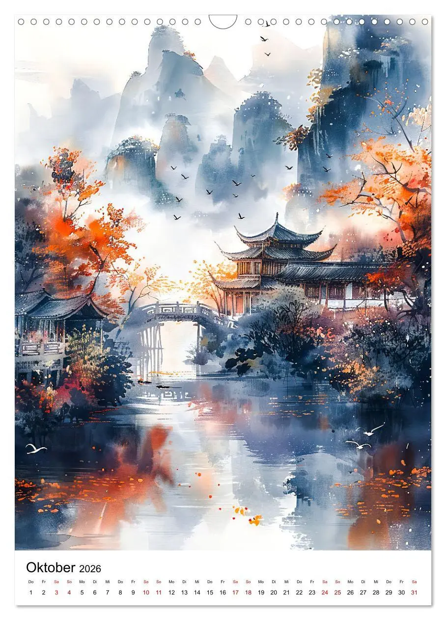 Bild: 9783516264715 | China in Wasserfarben - Idyllische Reise durch Traumlandschaften...