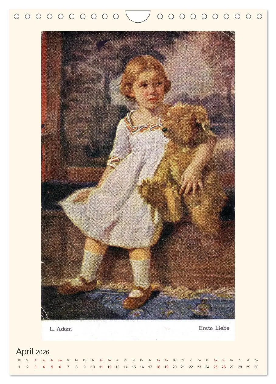Bild: 9783516334715 | Erste Liebe - Teddybären auf alten Ansichtskarten (Wandkalender...