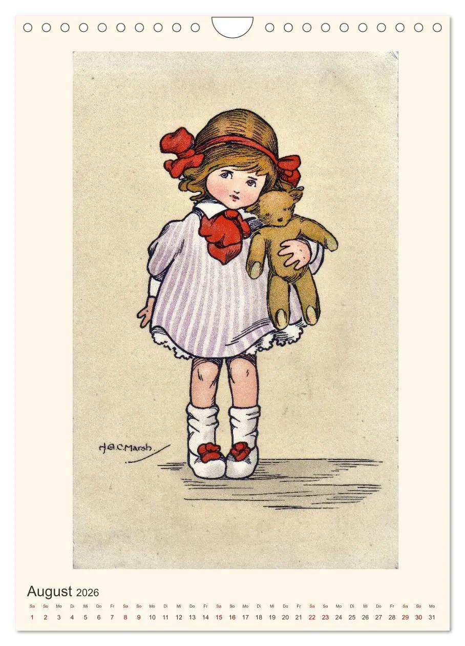 Bild: 9783516334715 | Erste Liebe - Teddybären auf alten Ansichtskarten (Wandkalender...