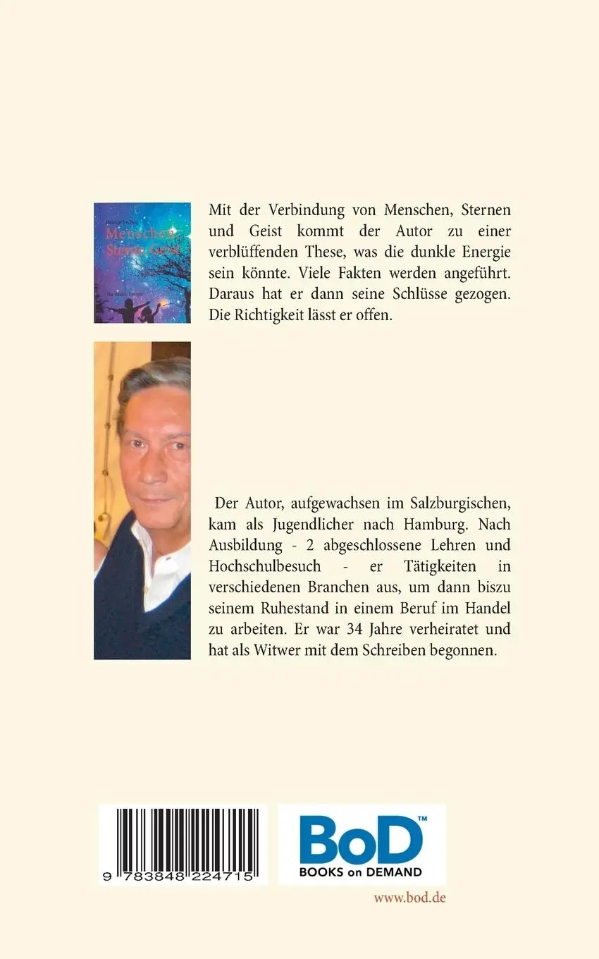 Rückseite: 9783848224715 | Menschen, Sterne, Geist | Die dunkle Energie | Helmut Ludwig | Buch