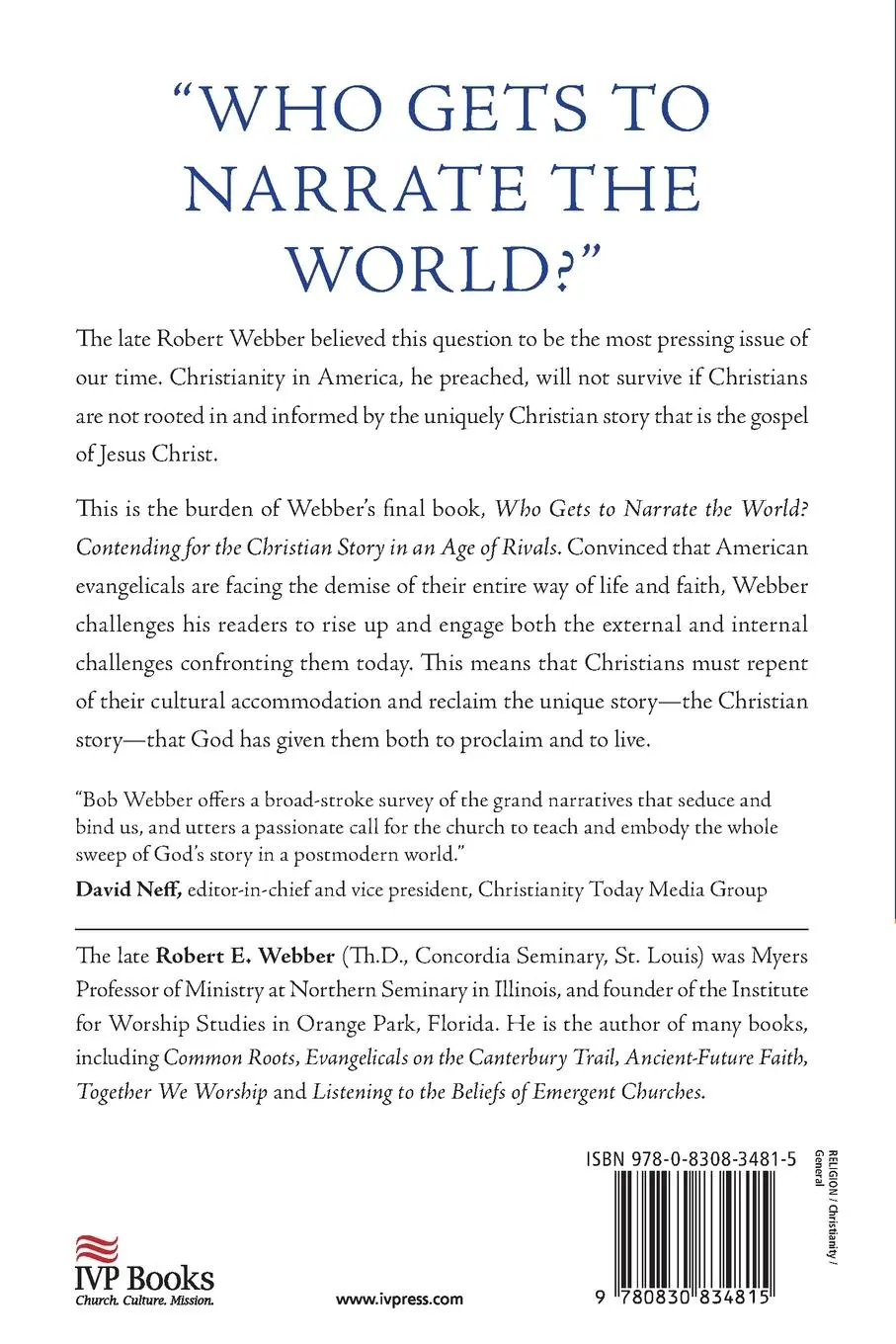 Rückseite: 9780830834815 | Who Gets to Narrate the World? | Robert E. Webber | Taschenbuch | 2008