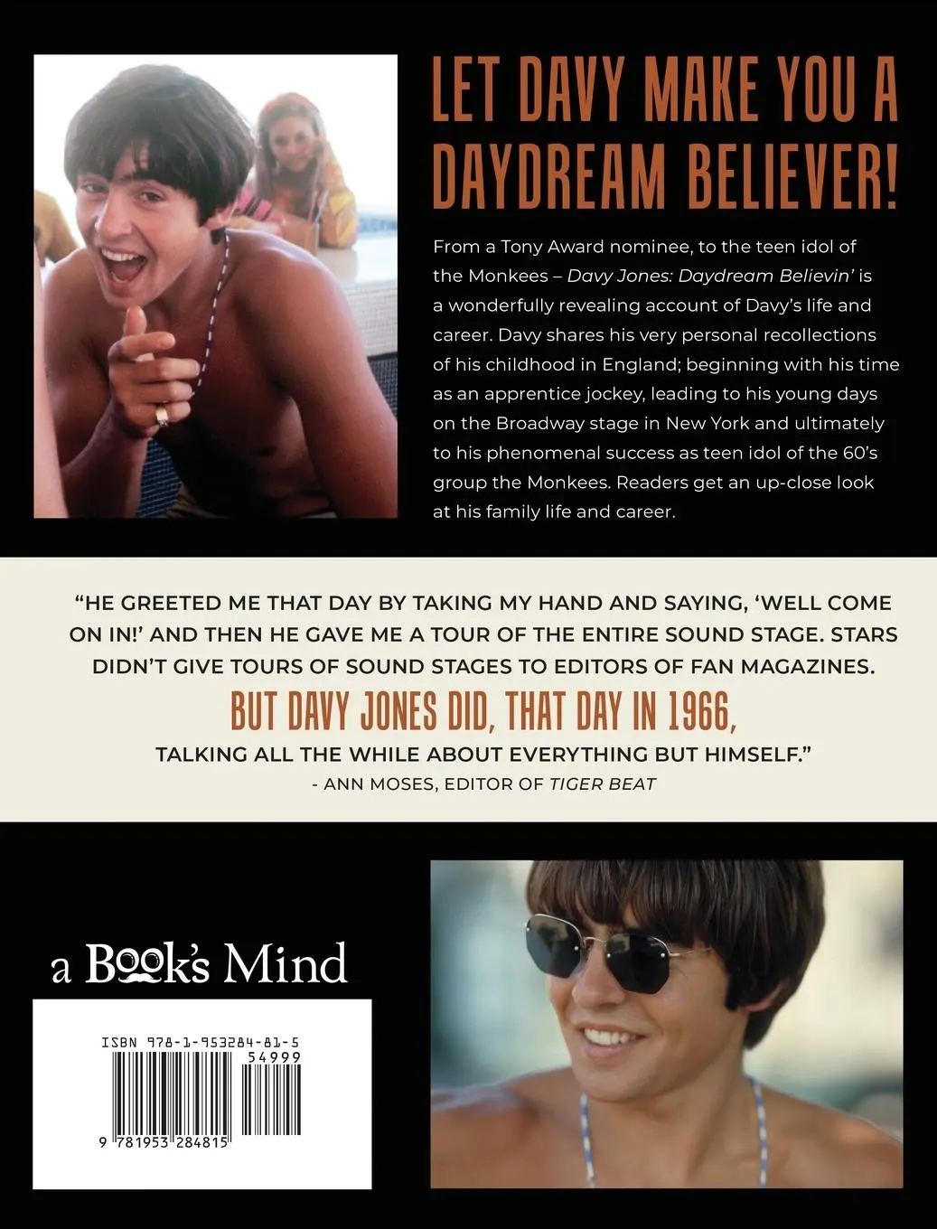 Rückseite: 9781953284815 | Daydream Believin' | Davy Jones | Buch | Englisch | 2022