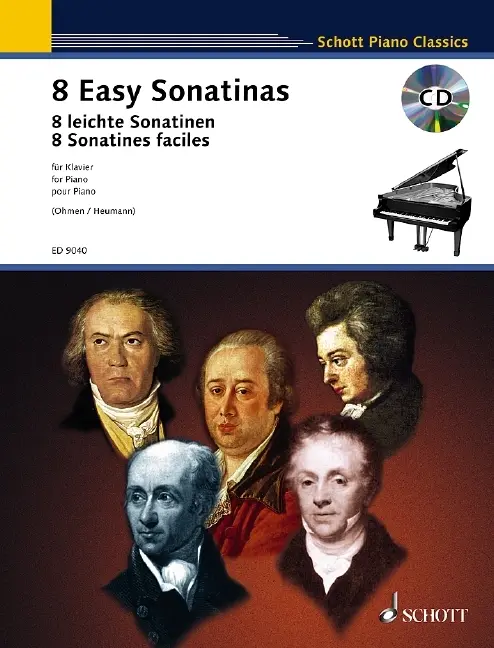 Cover: 9783795754815 | 8 leichte Sonatinen | von Clementi bis Beethoven. Klavier. | Buch