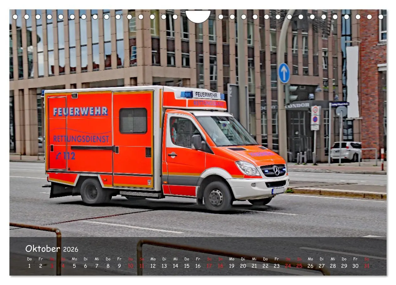 Bild: 9783457604915 | Der Rettungsdienst (Wandkalender 2026 DIN A4 quer), CALVENDO...