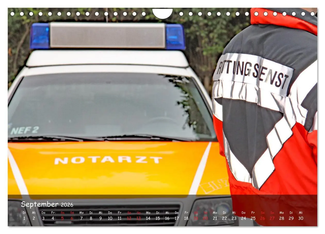 Bild: 9783457604915 | Der Rettungsdienst (Wandkalender 2026 DIN A4 quer), CALVENDO...