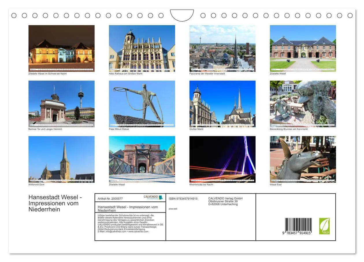 Bild: 9783457914915 | Hansestadt Wesel - Impressionen vom Niederrhein (Wandkalender 2026...