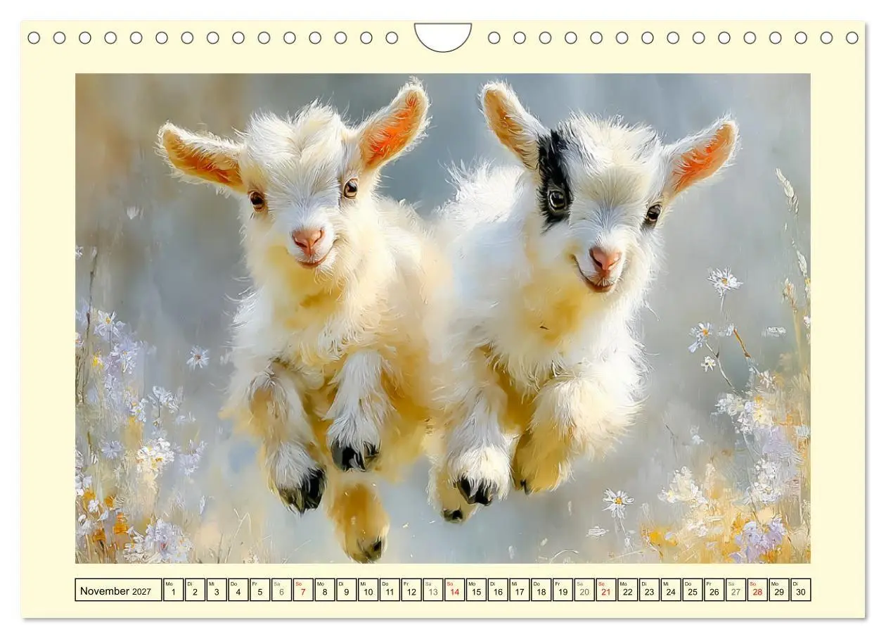 Bild: 9783516794915 | Zwergziegen. Kleine Wirbelwinde im Sonnenschein (Wandkalender 2027...