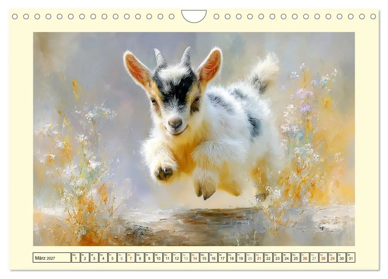 Bild: 9783516794915 | Zwergziegen. Kleine Wirbelwinde im Sonnenschein (Wandkalender 2027...